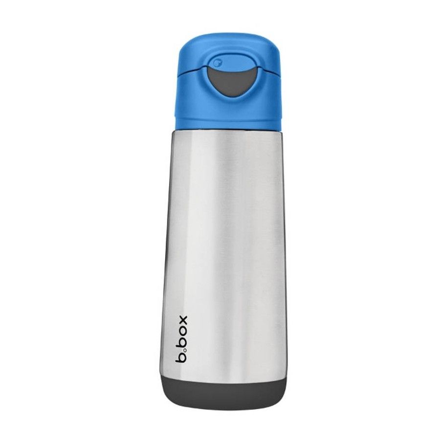 b.box Heizflasche mit Sporttrommel 500 ml, Blue Slate