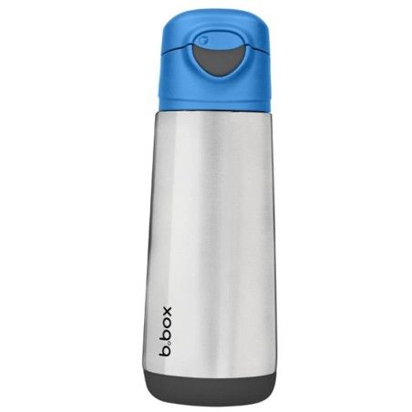 b.box Heizflasche mit Sporttrommel 500 ml, Blue Slate