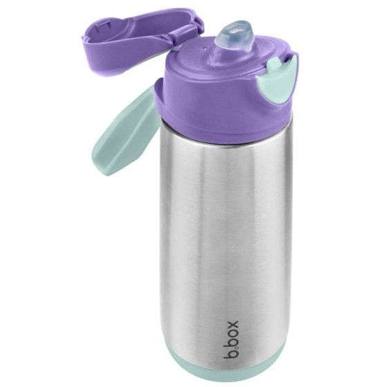 b.box Botella térmica con 500 ml de boquilla deportiva, Lila Pop.