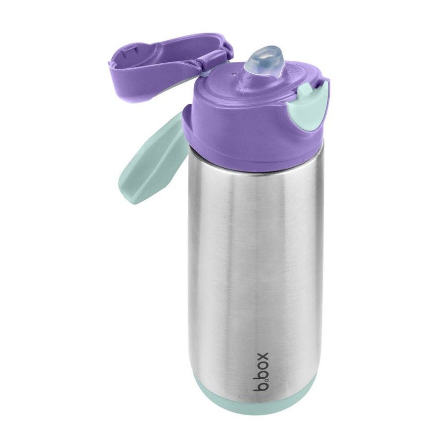 b.box Botella térmica con 500 ml de boquilla deportiva, Lila Pop.