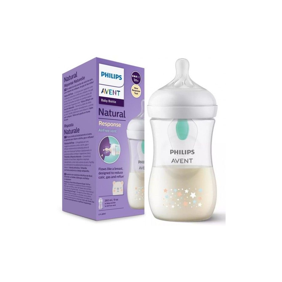 Philips Avent Reagujúca prírodná fľaša s prekrytím