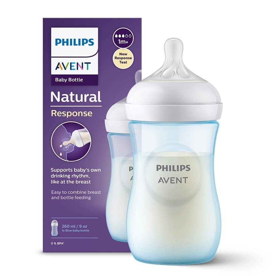 Philips Avent Responsywna butelka Natural 260 ml blue