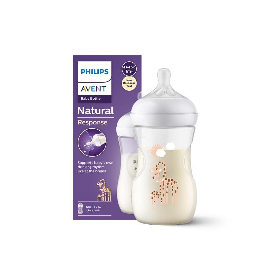 Philips Avent Flacon réactif Naturel 260 ml girafe