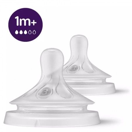 Philips Avent Chupete Responsive Natural 1m 2uds.