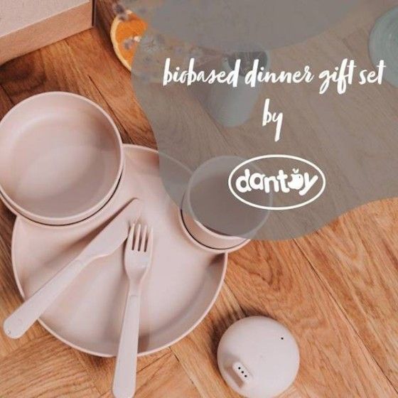 DANTOY Apró biobázisos dinnertime meztelen ételkészlet -