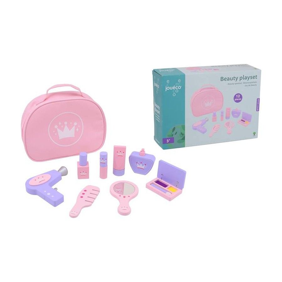 JOUECO SET DI BELLEZZA IN LEGNO PER TRUCCO E COSMETICI