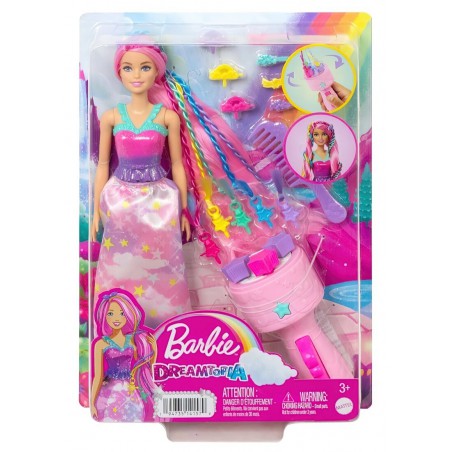 Barbie lalka + zaplatacz do włosów