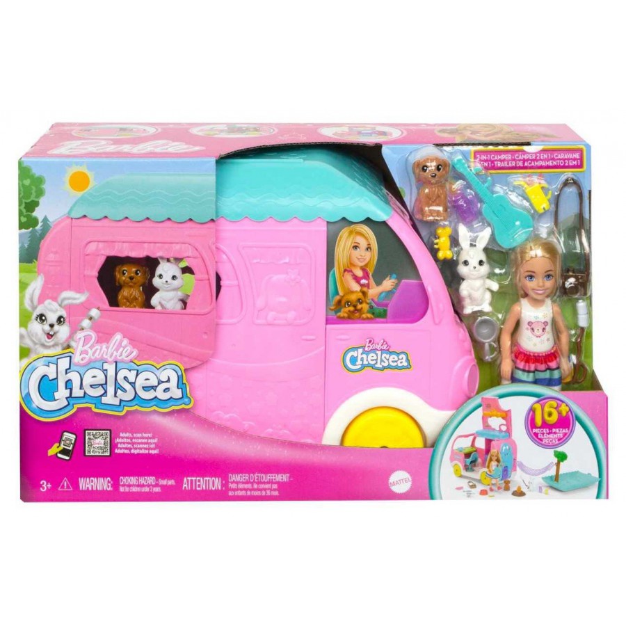 Barbie kamper Chelsea zestaw 2w1