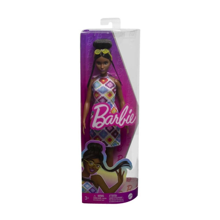 Barbie lalka kolorowe romby - 194735094035