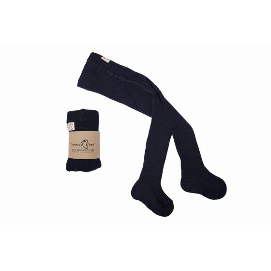 Mama's Feet Geribbelde Cool Kid Navy Coole Panty