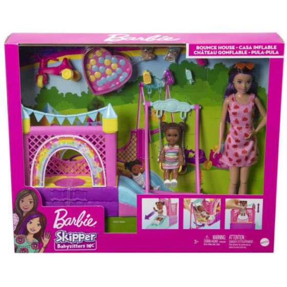 Barbie Skipper z laleczką+zamek - 194735062898