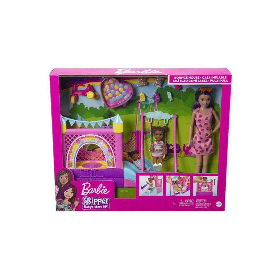 Barbie Skipper z laleczką+zamek - 194735062898