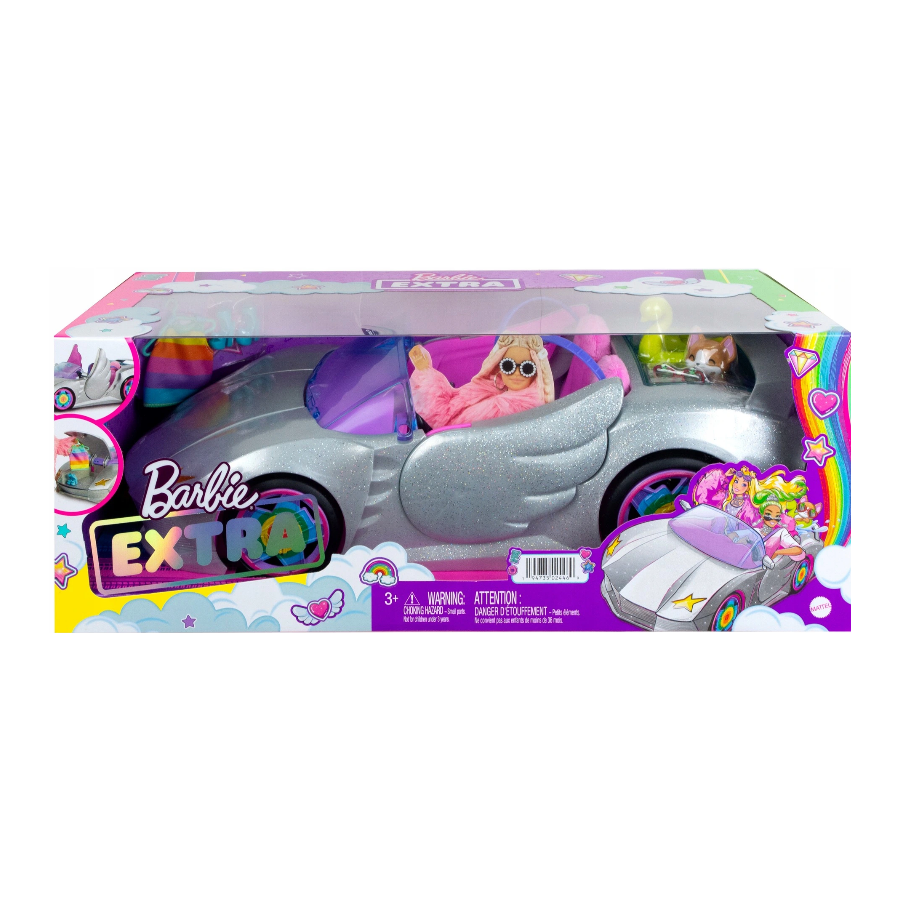 Barbie Extra kabriolet + akcesoria - 194735024469