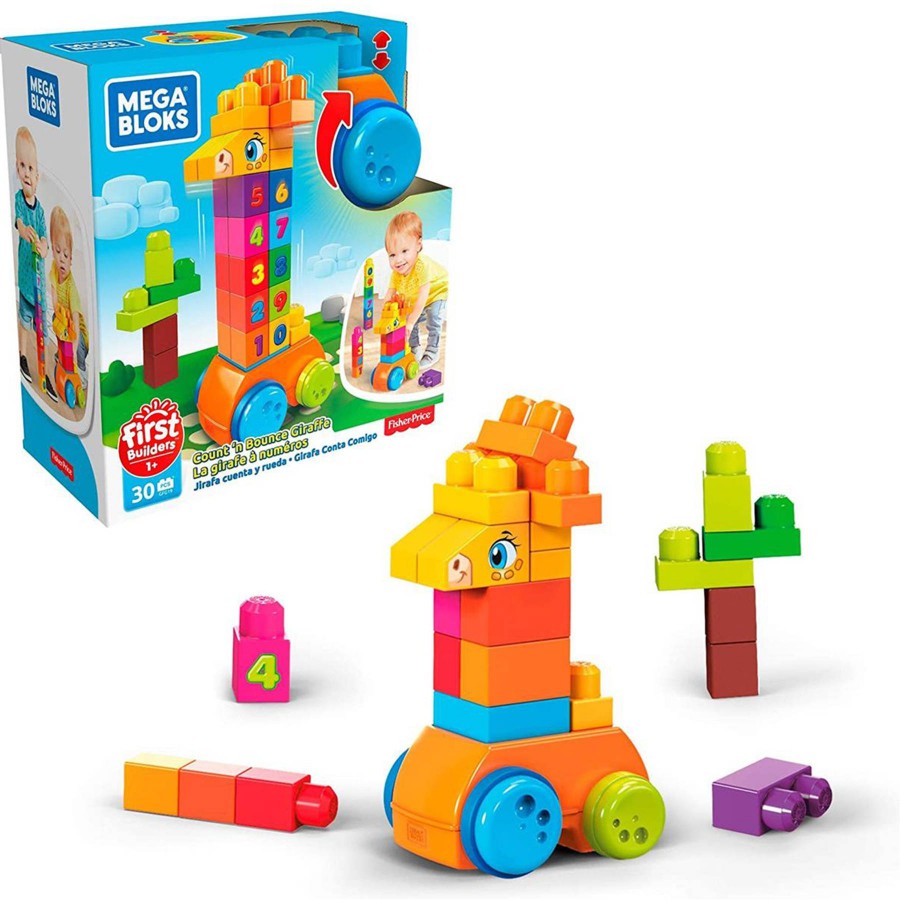 MEGA BLOKS Żyrafa klocki Licz i jedź - 887961761191