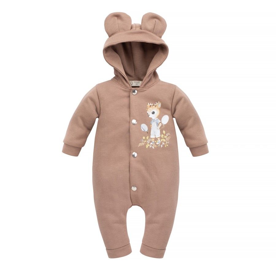 Yosoy Rampers sudadera punto con capucha CHOCOLATE niño 56 cm