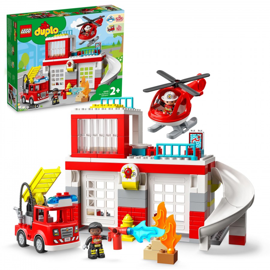 LEGO® DUPLO® - Estación de bomberos y helicóptero