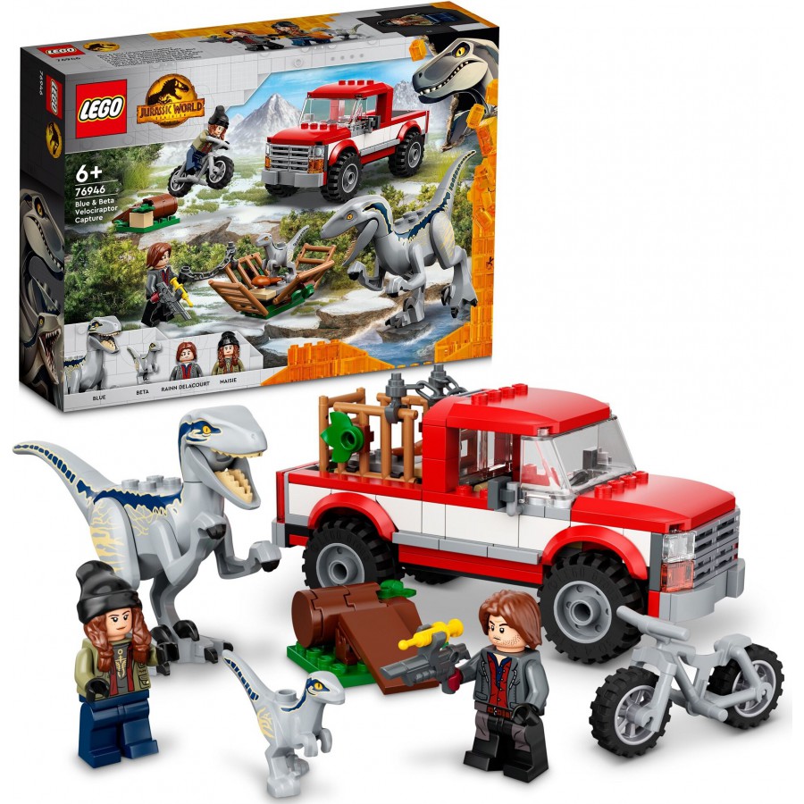 LEGO® Jurassic World - Schwytanie welociraptorów Blue i Bety -