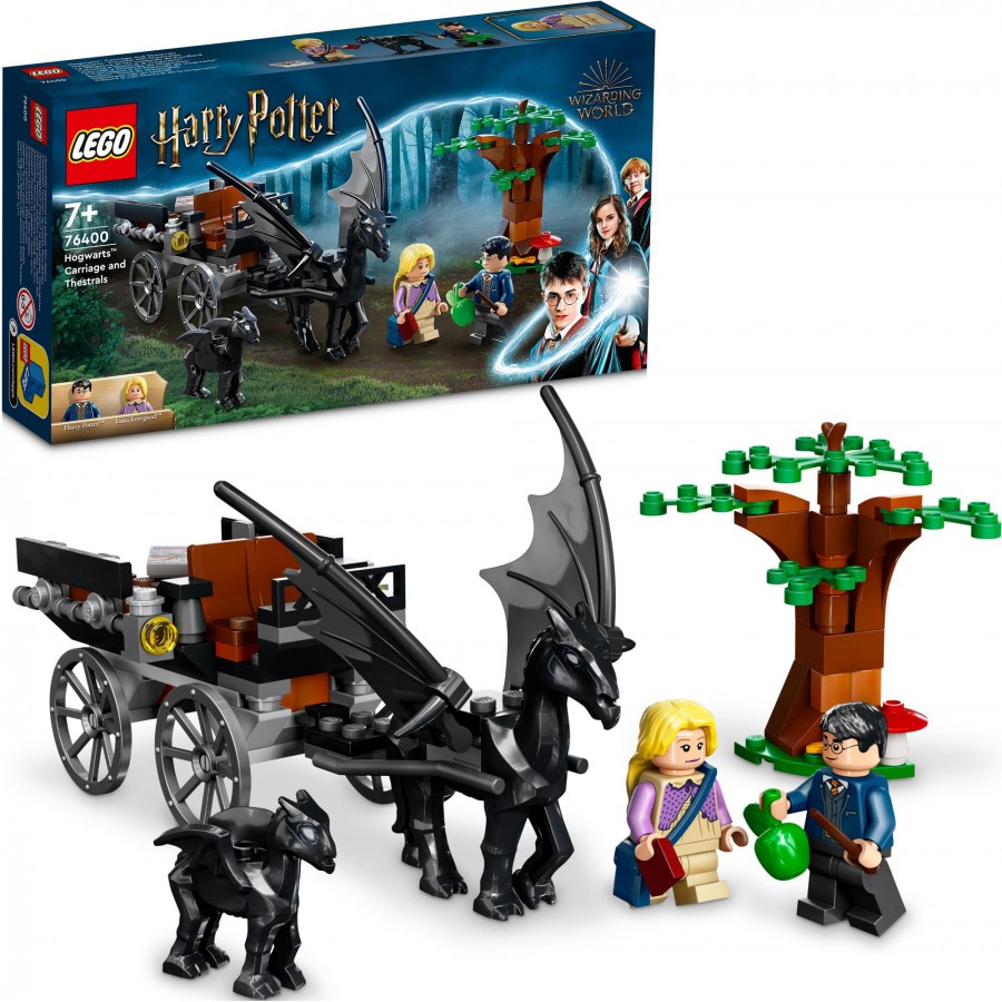 LEGO® Harry Potter™ - Testrale i kareta z Hogwartu -