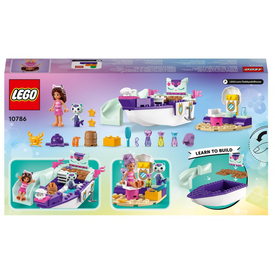 LEGO® Koci domek Gabi - Statek i spa Gabi i Syrenkotki -