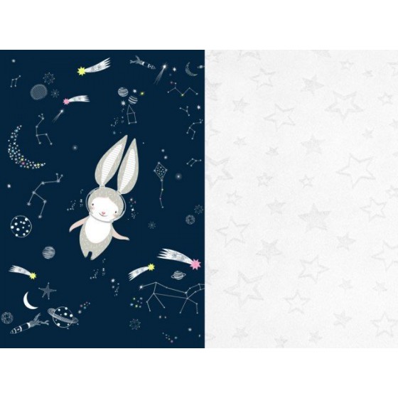 Samiboo - Blanket / quilt / overlay kindergarten Space Rabbit