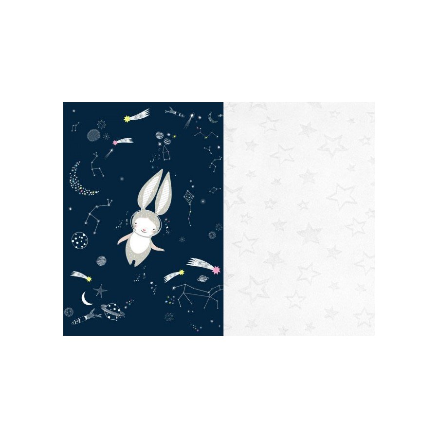 Samiboo - Blanket / quilt / overlay kindergarten Space Rabbit