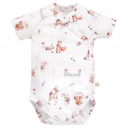 Yosoy Body organic cotton krótki rękaw FOREST FRIENDS 68 cm