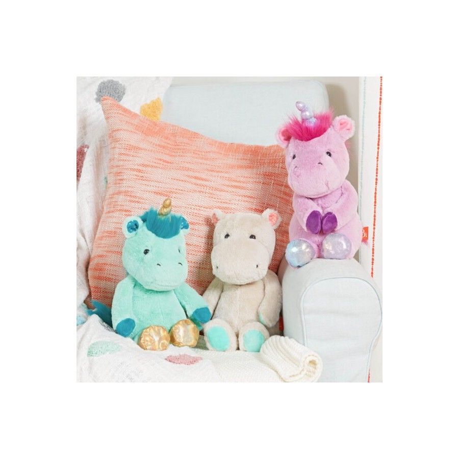 B.toys Happy Hues – stuffed pink unicorn