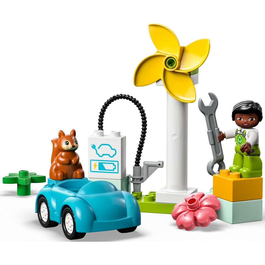 LEGO® DUPLO® - Turbina wiatrowa i samochód el