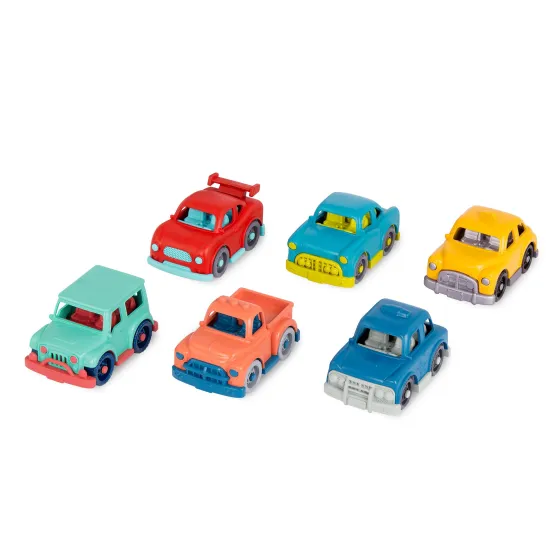 Wonder Wheels 6 kis autó - 6 mini lovas -