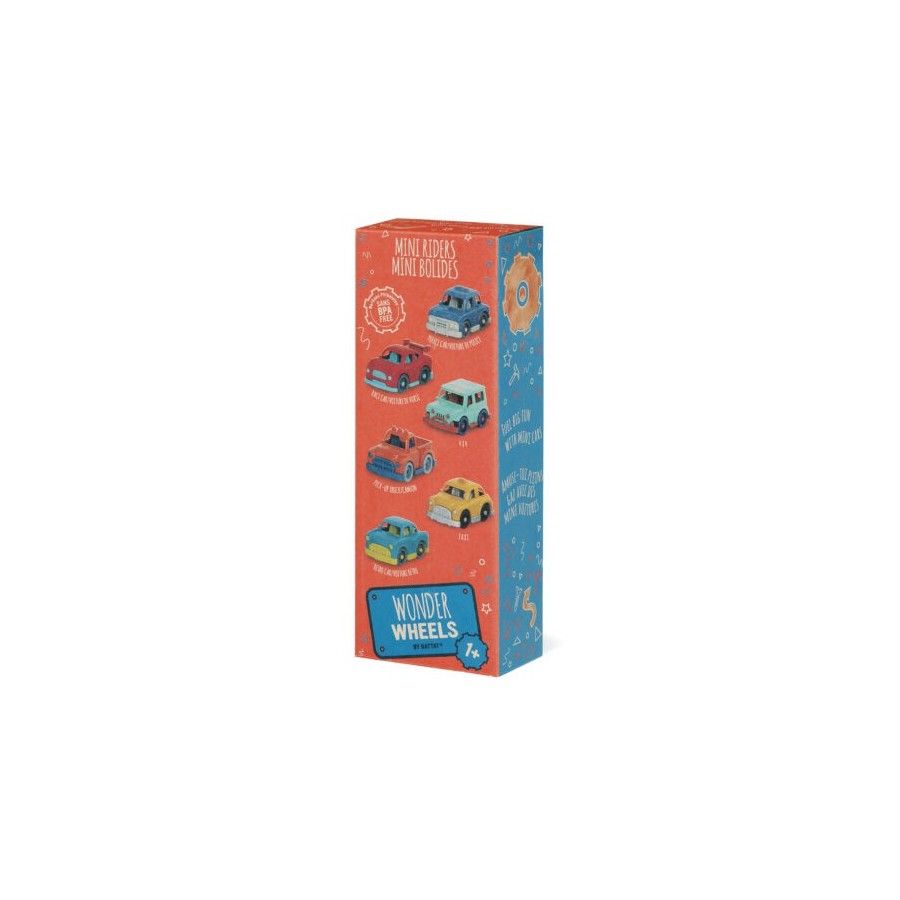 Wonder Wheels Zestaw 6 małych autek – 6 MINI RIDERS