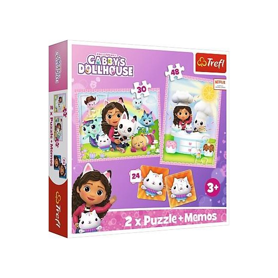 Trefl Puzzle 2w1 - (30,48el.) + memos - Gabi