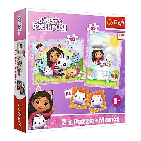 Trefl Puzzle 2w1 - (30,48el.) + memos - Gabi