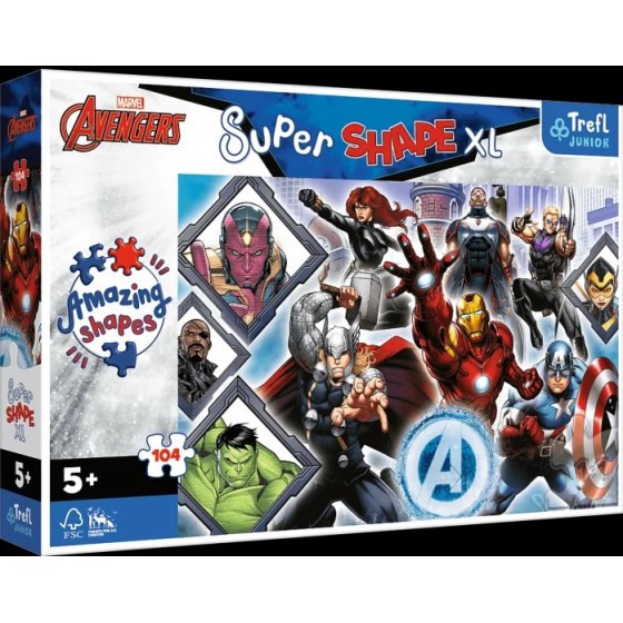 Trefl Das Puzzle 104el. XL - Ihre Lieblings-Avengers