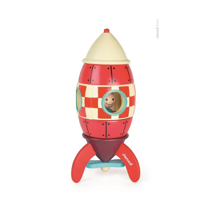JANOD rocket wooden magnetic XXL