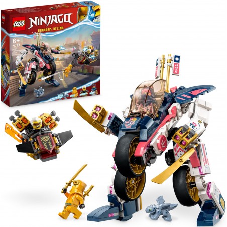 LEGO® Ninjago: el robot de Sora se transforma en una bicicleta de carreras