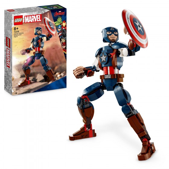 LEGO® 超级英雄 - 可拼搭的美国队长人偶