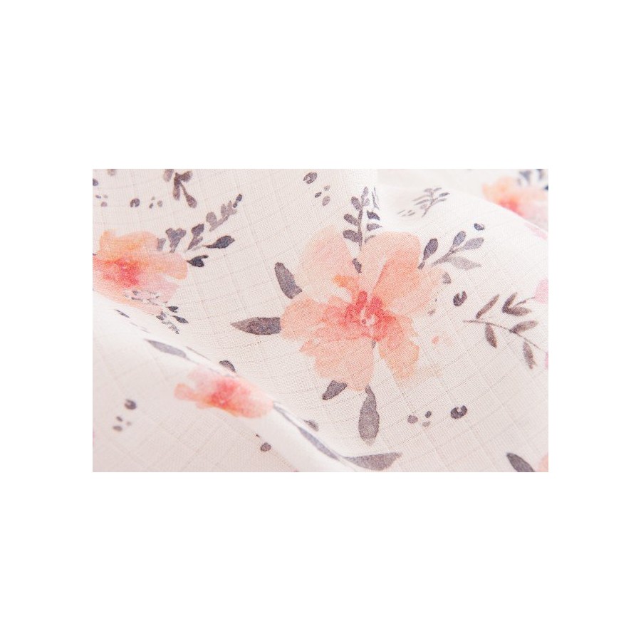 Samiboo - Otulacz pieluszka antykomarowa kwiaty 70x100