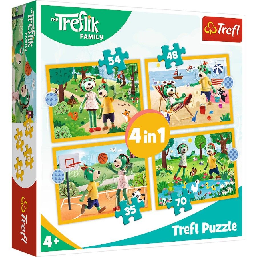 Trefl 拼图4w1 - 圆柱家族