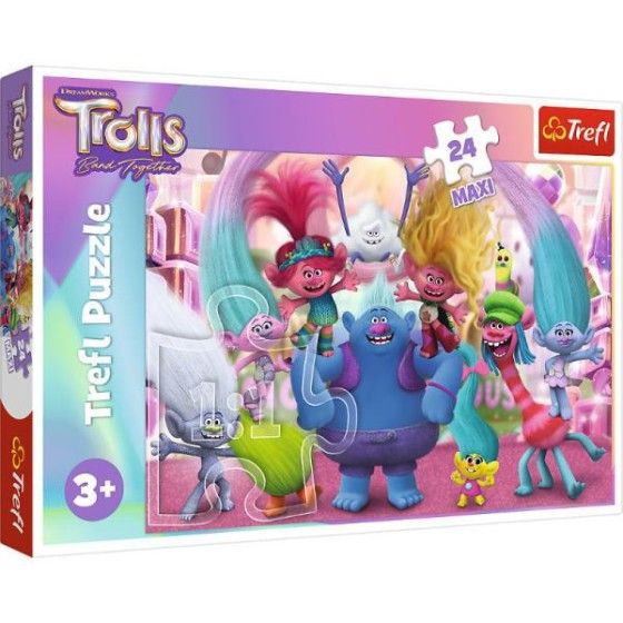 Trefl Puzzle maxi 24el. - Trole W świecie T