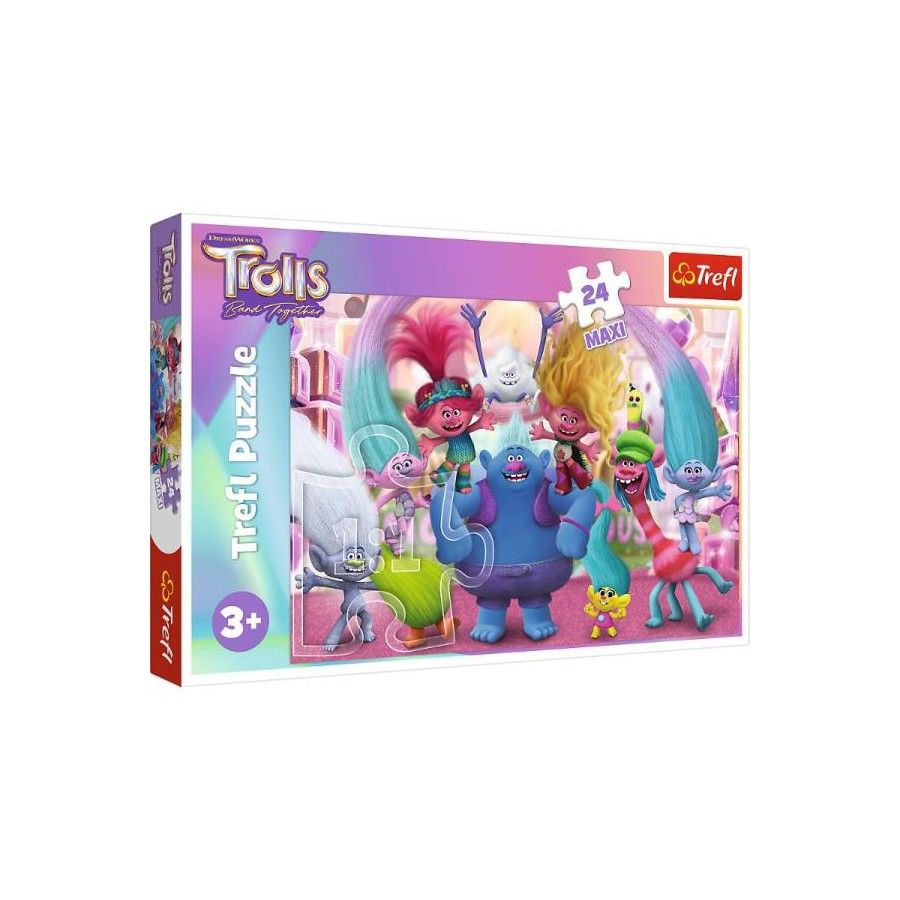 Trefl Puzzle maxi 24el. - Trole W świecie Trolli