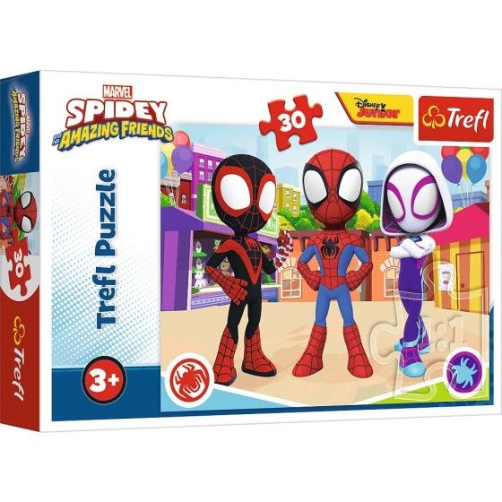 Trefl Puzzle 30el. - Przygody Spiday'a i przyjaciół