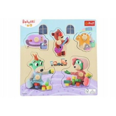 Trefl Mini Bobaski Puzzle and Teddy Bear