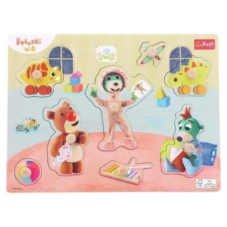 Trefl Puzzle Bobsese Stredného a medvedíka