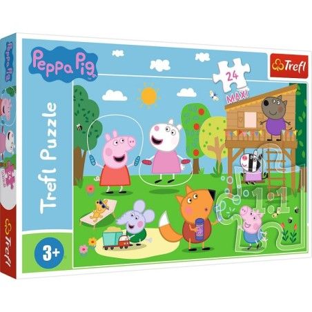 Trefl Maxi 24el puzzle. - Peppa Piggy szórakozás az elszámoláson
