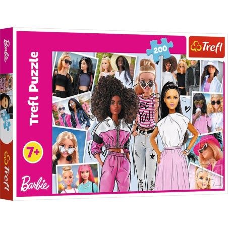 Trefl 200El Puzzle. - In de wereld Barbie