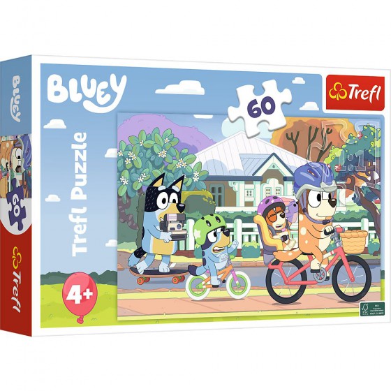 Trefl Puzzle Bluey 60 el. Wesoły Bluey