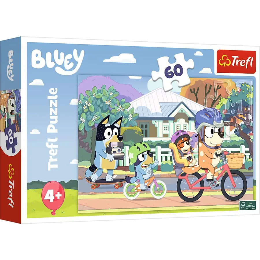 Trefl Bluey 60 El Puzzle. Vidám kékes - 5900511173840