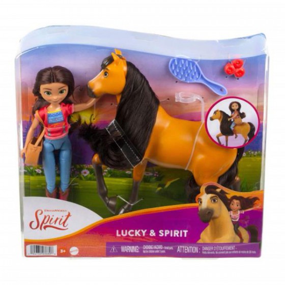 L'esprit Lucky et l'esprit de la poupée + le cheval