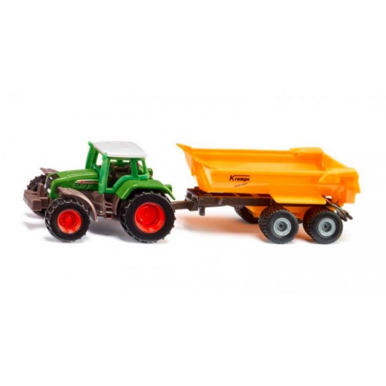 Siku Ein Fendt-Traktor mit Krampe-Wipper