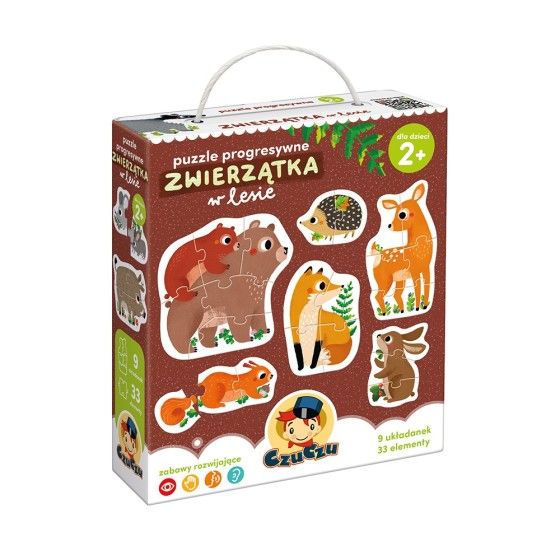 CzuCzu Puzzle Progresywne Zwierzątka w lesie